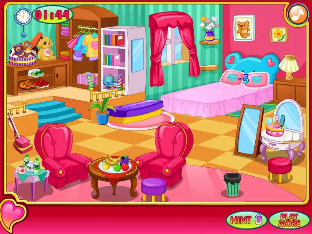 Little Girl Clean Room iPad 应用截图