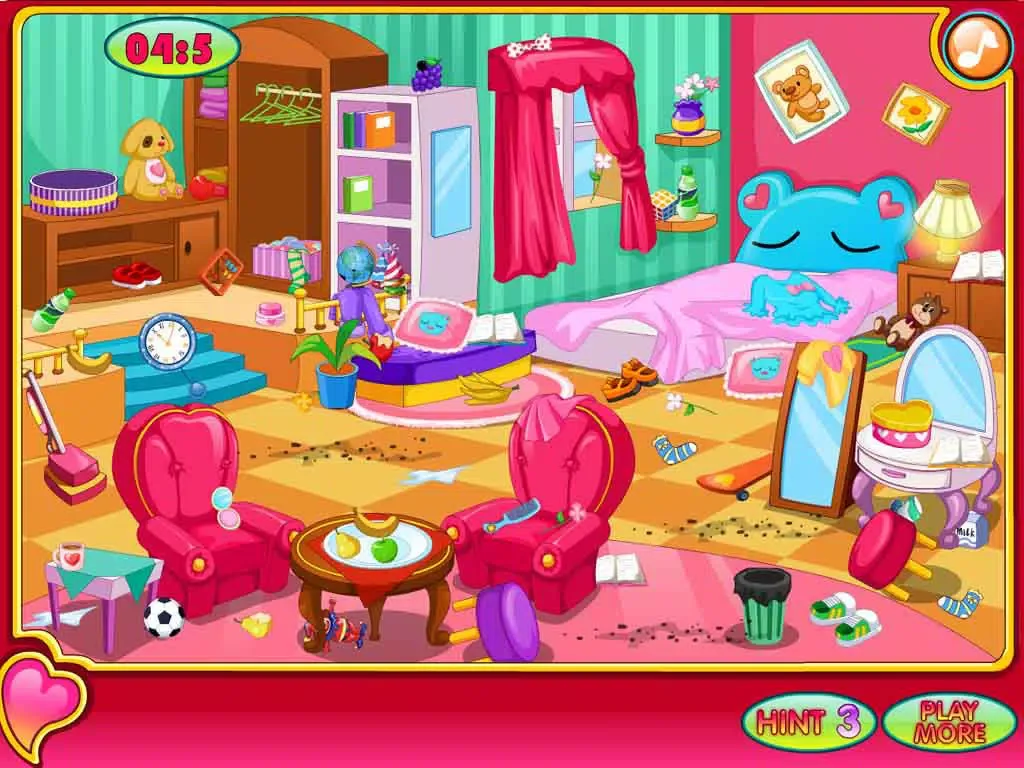 Little Girl Clean Room iPad 应用截图