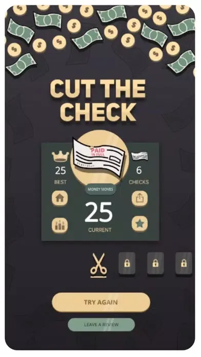 Captures d'écran de Cut the check