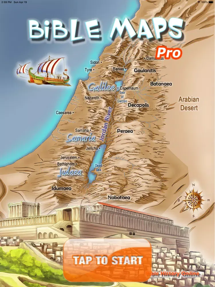ภาพหน้าจอของ Bible Maps Pro iPad 