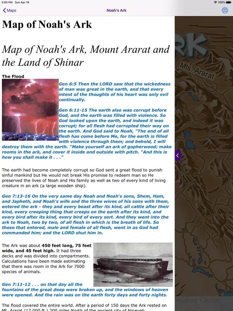ภาพหน้าจอของ Bible Maps Pro iPad 