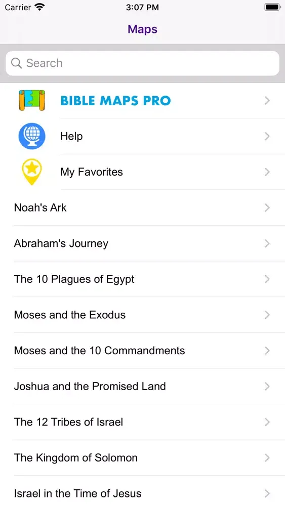 ภาพหน้าจอของ Bible Maps Pro