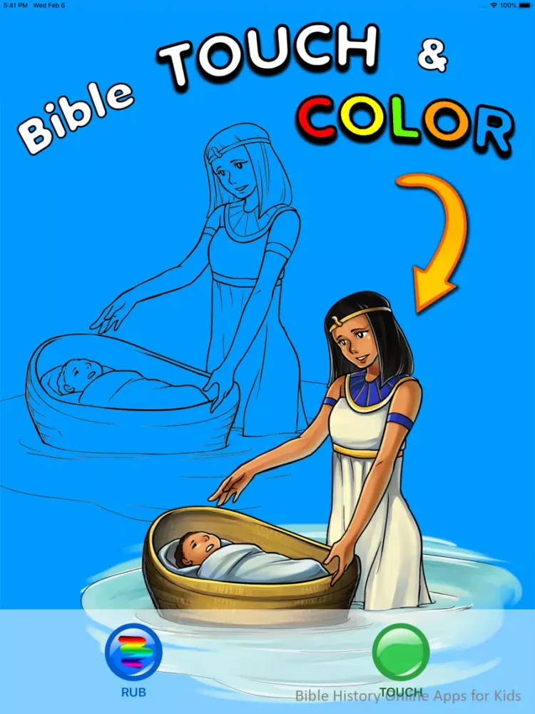 Bible Touch & Color iPad  Screenshots