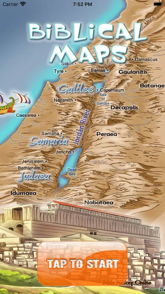 Ảnh chụp màn hình của Biblical Maps
