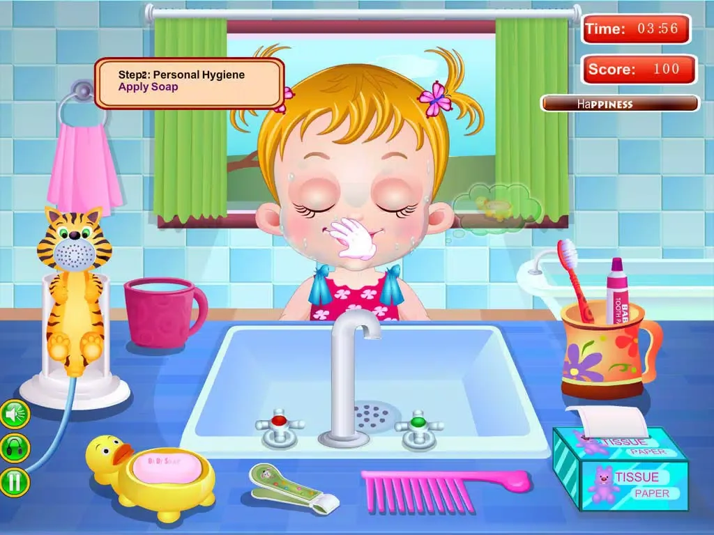 Tangkapan skrin Care Baby : Wash Face & Wash Cloth & Brushing iPad 