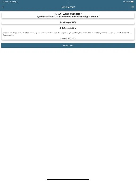 Capturas de pantalla de Russellville Chamber Jobfinder iPad 