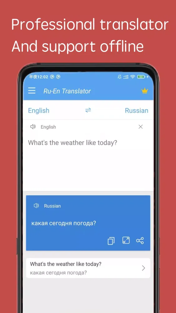Capturas de pantalla de Russian English Translator