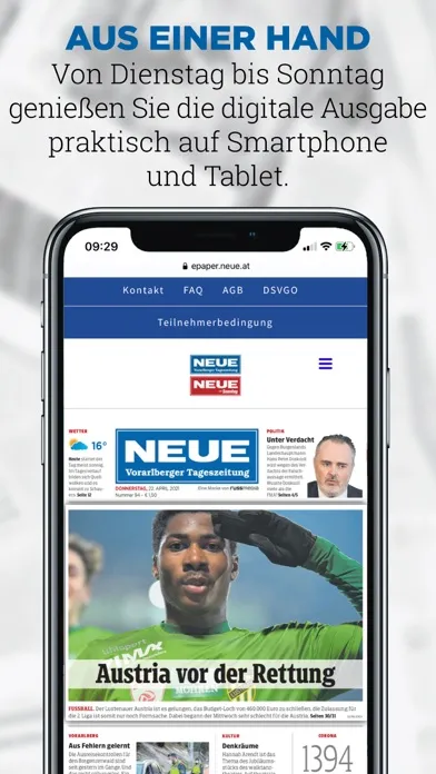 NEUE Vorarlberger Tageszeitung スクリーンショット