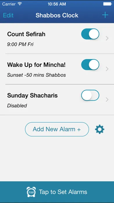Скриншоты Shabbos Clock
