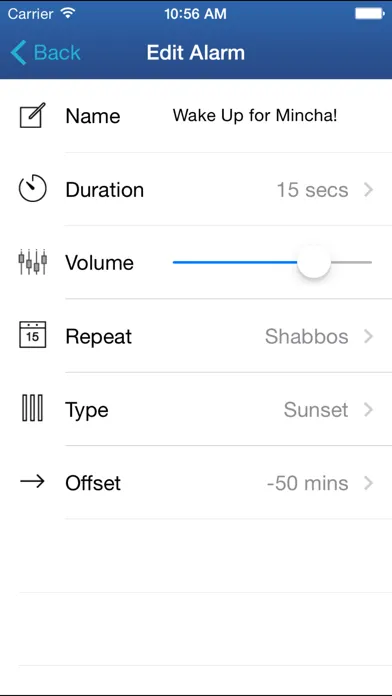 Скриншоты Shabbos Clock
