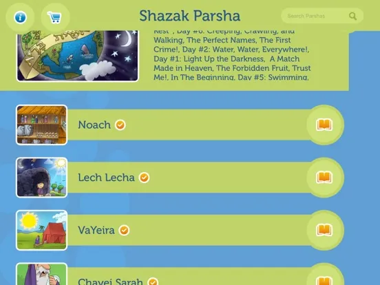 Shazak Parsha - Bible Stories iPad  Ekran Görüntüleri