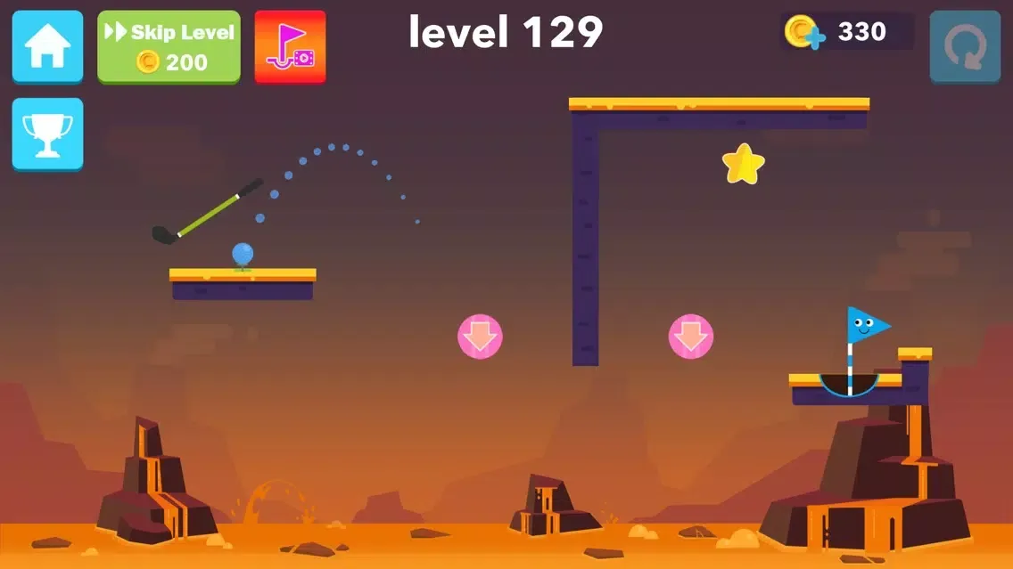 Capturas de tela do Hot Shots Golf