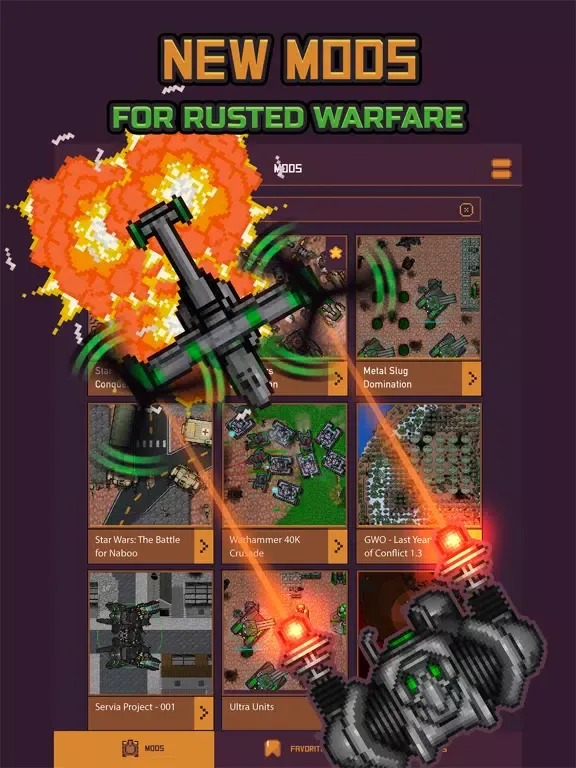 Capturas de pantalla de Mod & Addon for Rusted Warfare iPad 