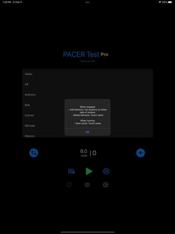 Pacer Pro iPad  スクリーンショット