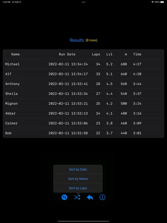 Pacer Pro iPad  Ekran Görüntüleri