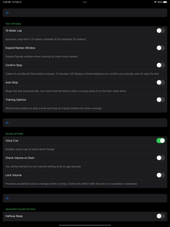 Pacer Pro iPad  スクリーンショット