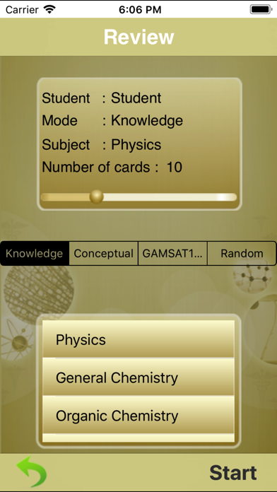 Zrzuty ekranu GS GAMSAT Science Review