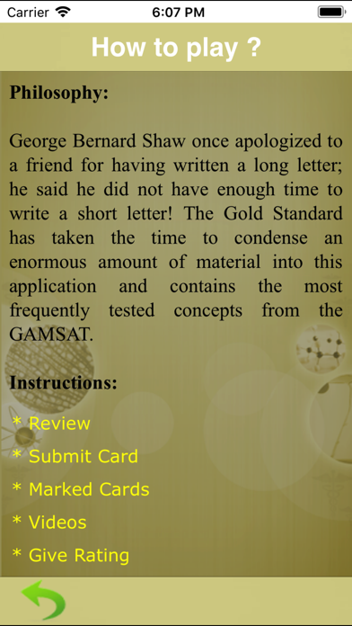 Zrzuty ekranu GS GAMSAT Science Review