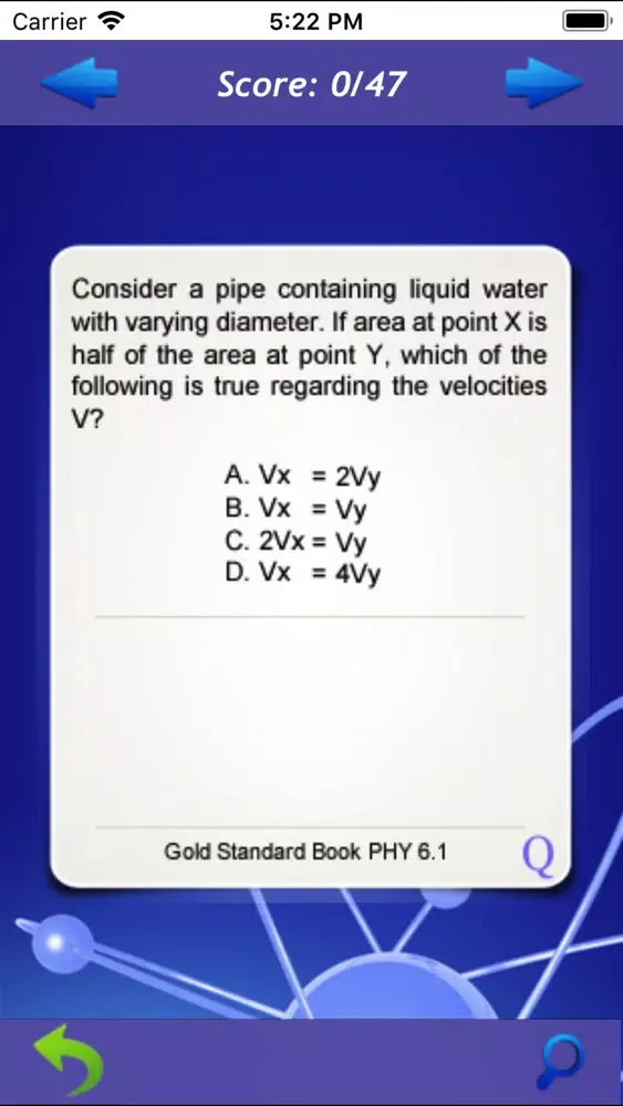 Captures d'écran de GS OAT Physics Science Review