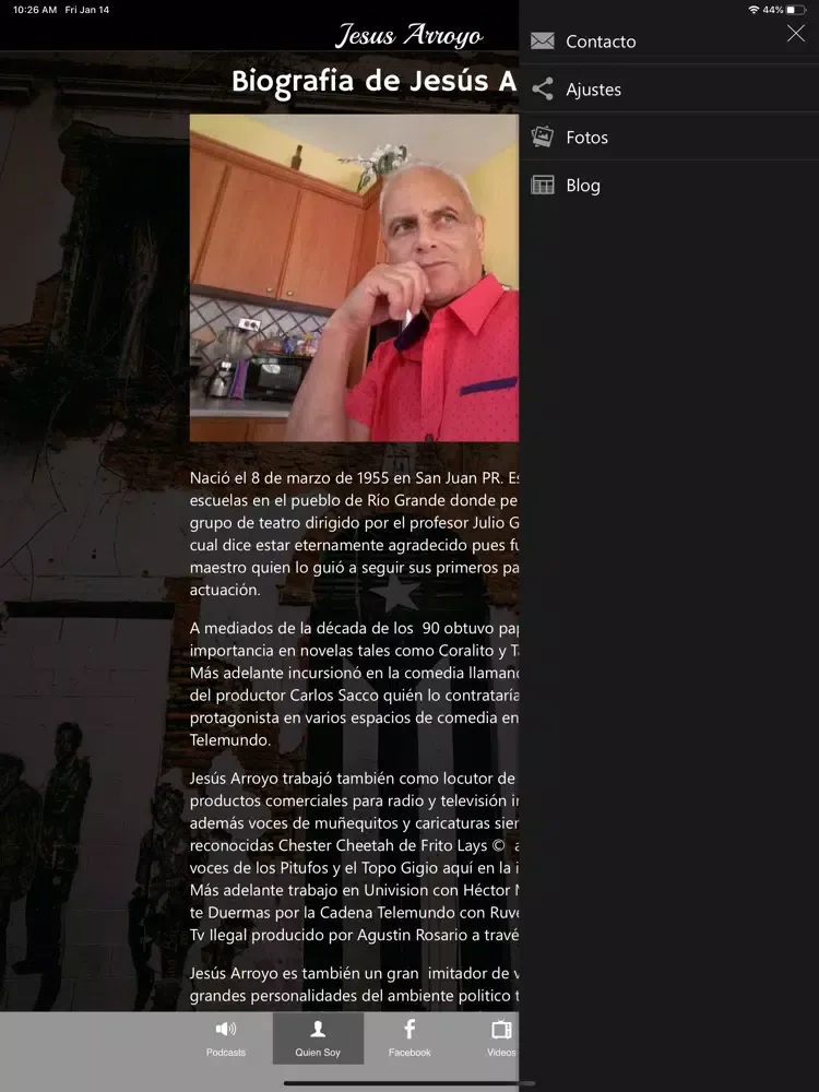 Capturas de tela do Jesus Arroyo iPad 