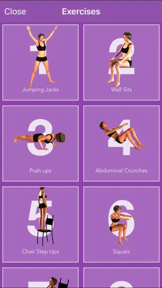 Tangkapan layar Women's Home Fitness - 7 Minute Daily Workout