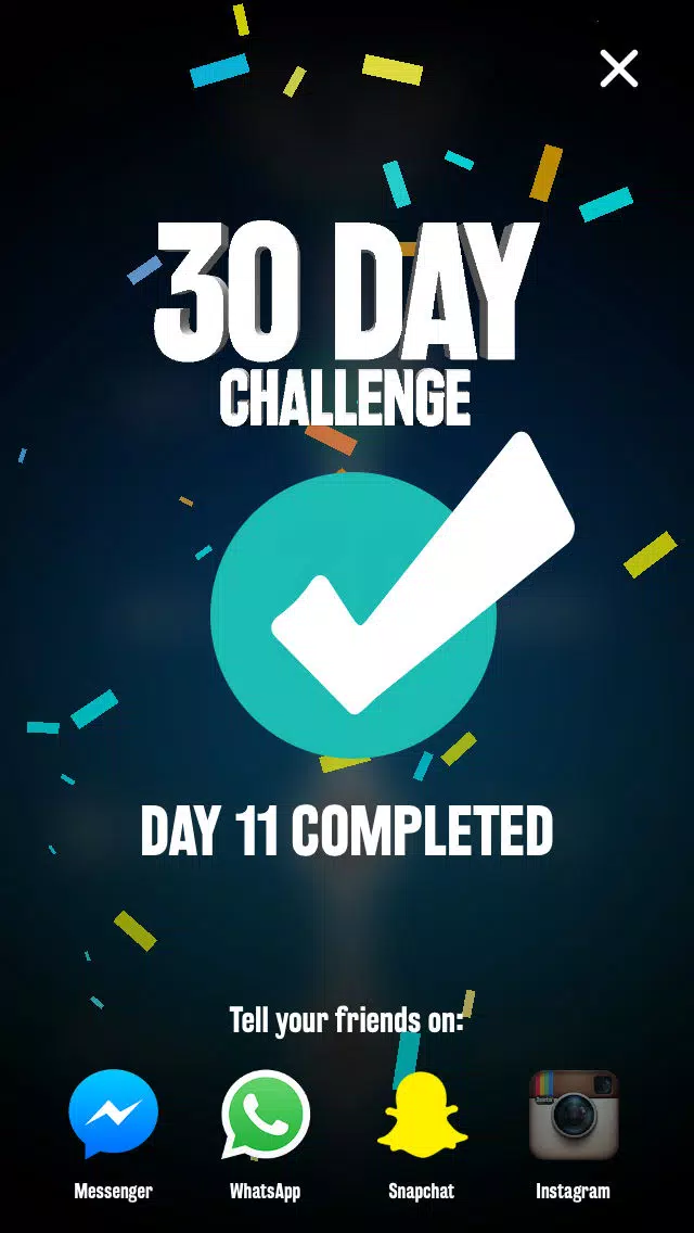 Men's Pushup 30 Day Challenge Screenshots