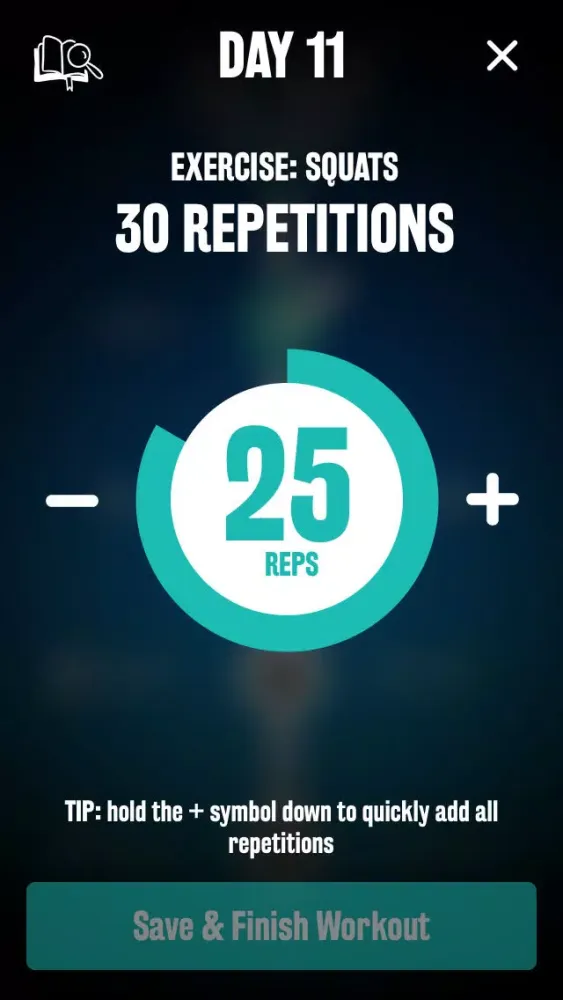 Captures d'écran de Men's Squat 30 Day Challenge FREE