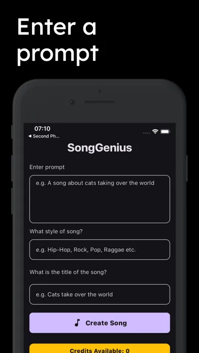 Zrzuty ekranu SongGenius: AI Music & Lyrics