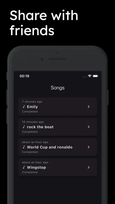 Zrzuty ekranu SongGenius: AI Music & Lyrics