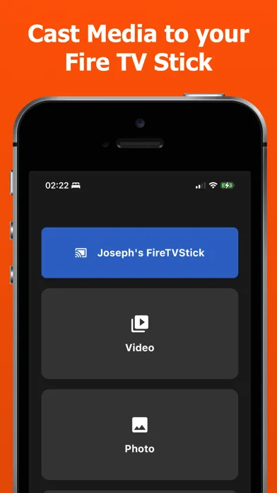 Tangkapan layar Fire TV Stick Cast