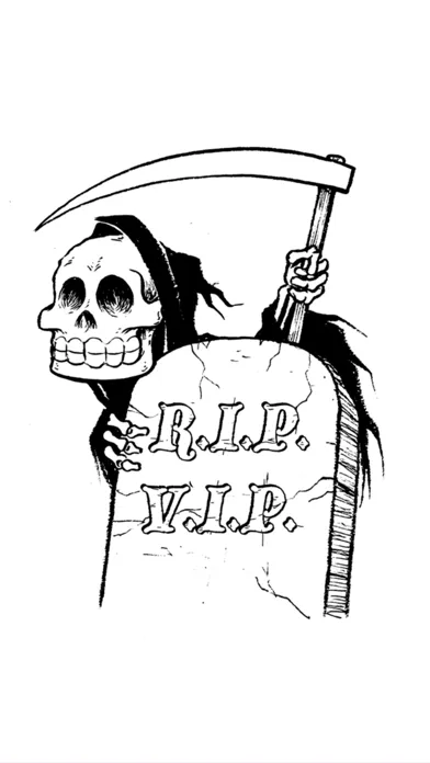 Zrzuty ekranu RIP VIP: The Death Alert App.