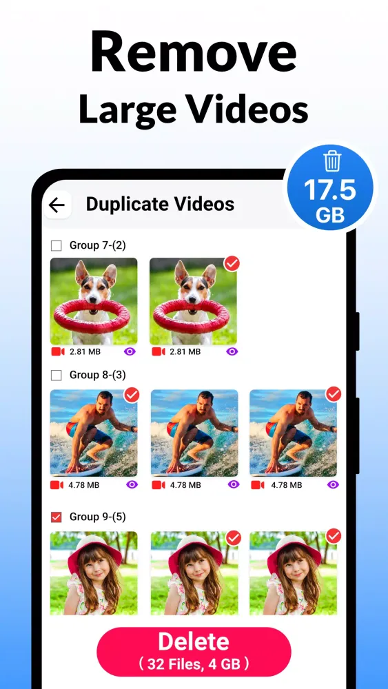 Capturas de tela do Duplicate File Remover