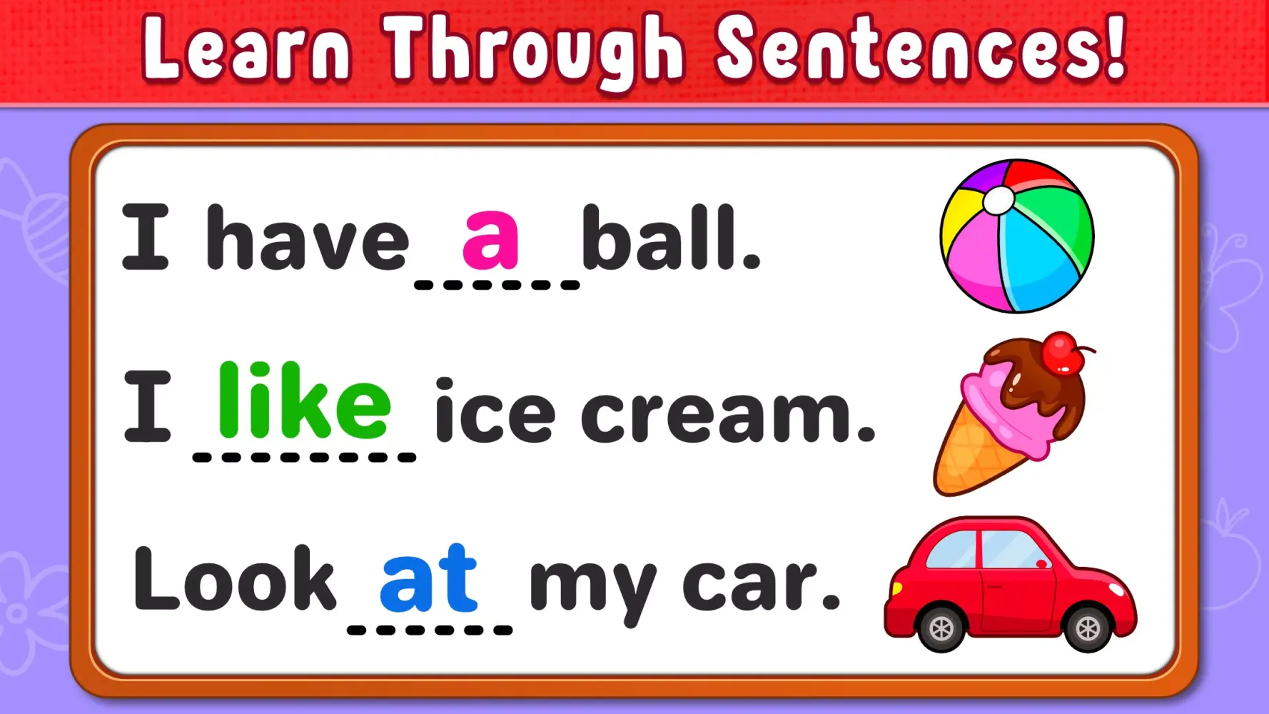 Capturas de tela do Learn to Read: Kids Games