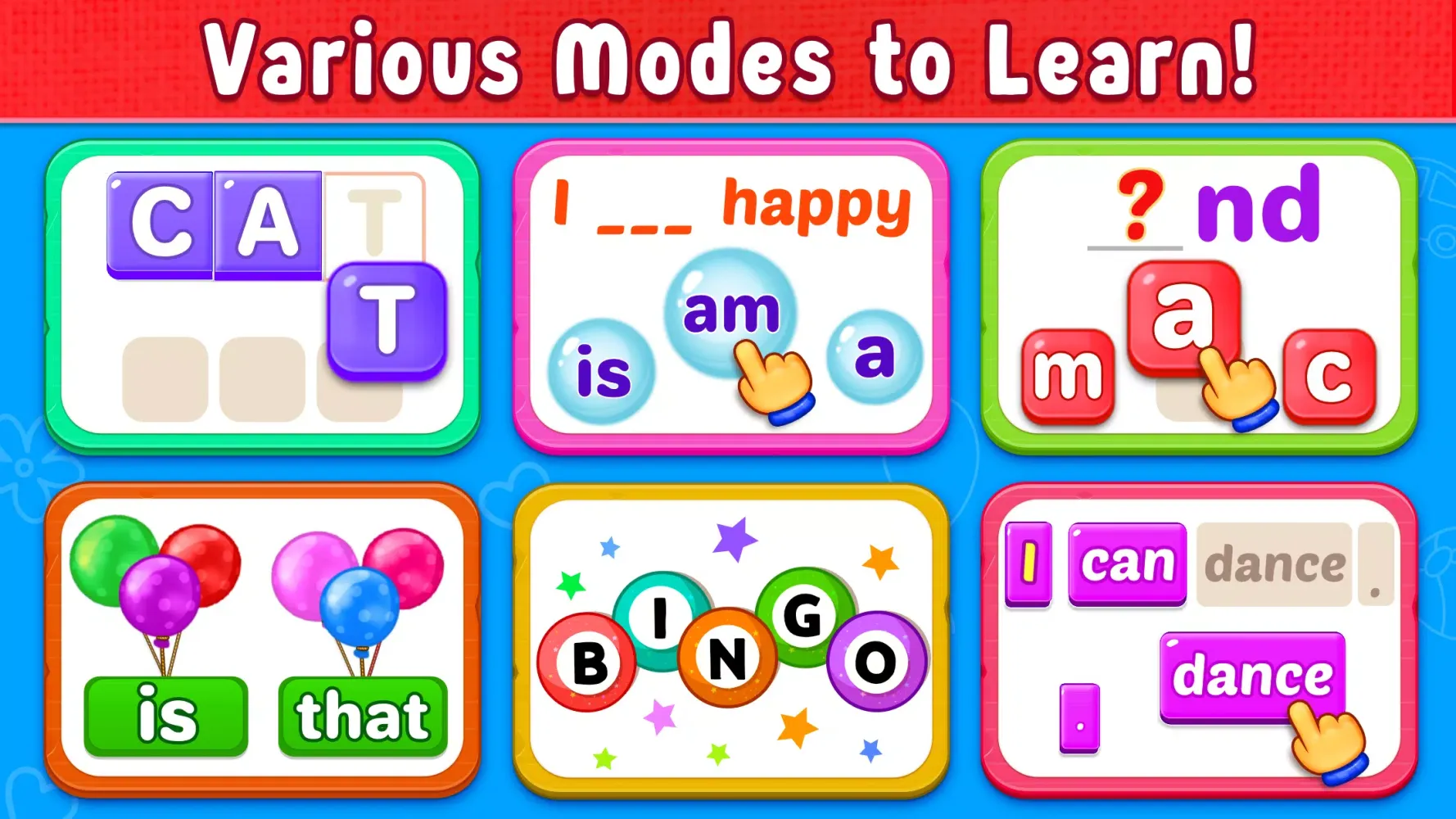 Capturas de tela do Learn to Read: Kids Games