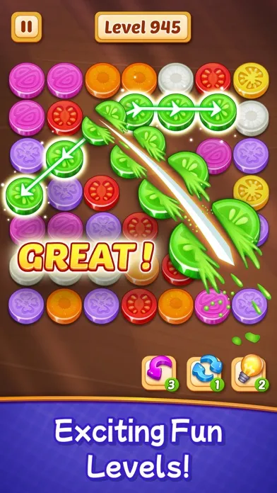 Veggies Cut: Logic Puzzle Game スクリーンショット