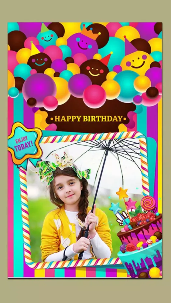 BirthDay Frame Montage Screenshots