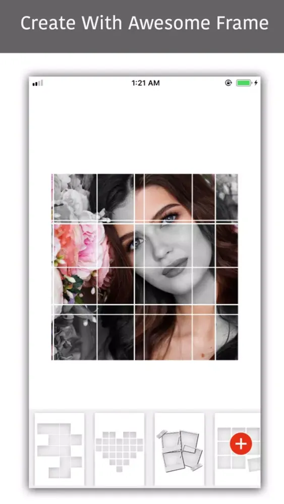 Grid Photo Frames سکرین شاٹس