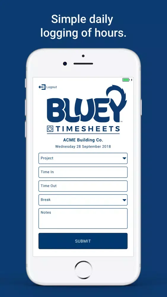 Bluey Timesheets应用截图