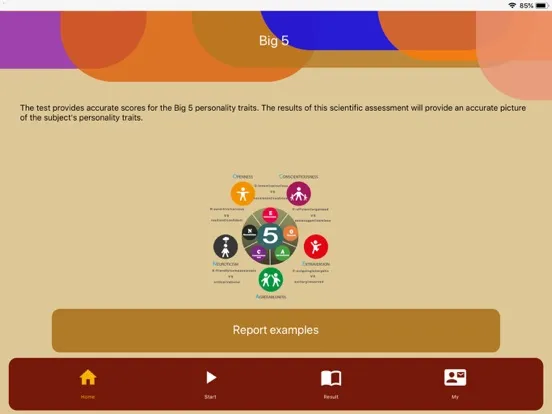 صور Big Five Personality test iPad 