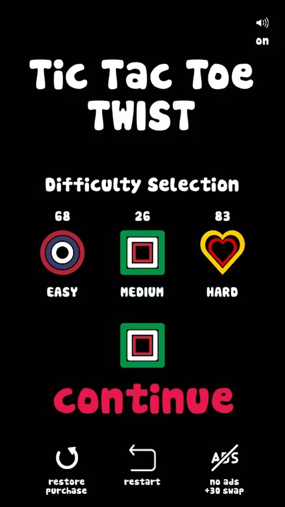 Tangkapan layar Tic Tac Toe Twist Game