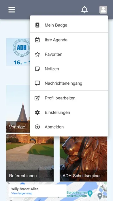 Captures d'écran de ADH 2023