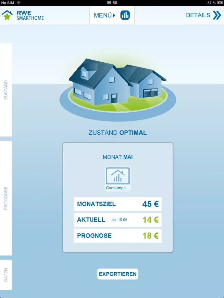 RWE SmartHome iPad  سکرین شاٹس