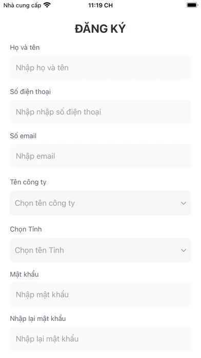 ภาพหน้าจอของ Tờ khai thông hành