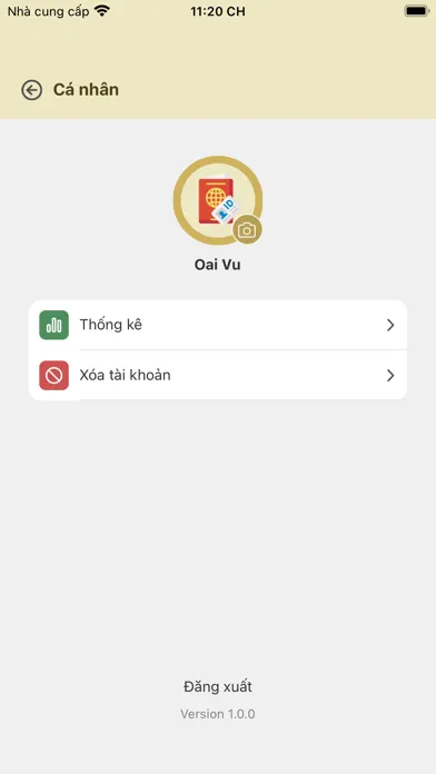 ภาพหน้าจอของ Tờ khai thông hành