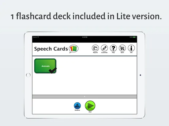 Zrzuty ekranu Speech Cards Lite iPad 