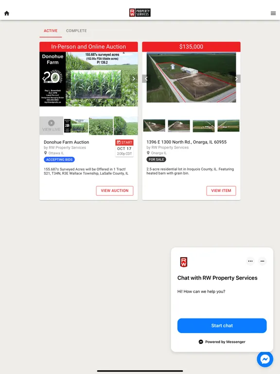 Скриншоты RW Property Services iPad 
