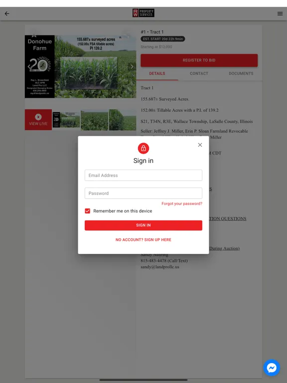 Скриншоты RW Property Services iPad 