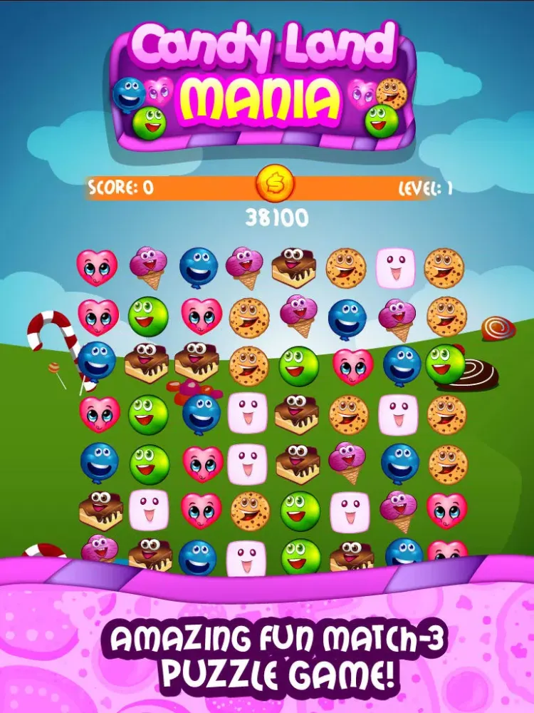 Tangkapan layar Candy Land Mania iPad 