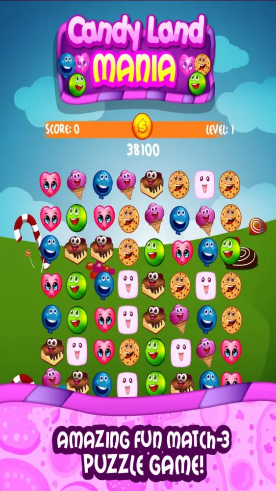 Tangkapan layar Candy Land Mania