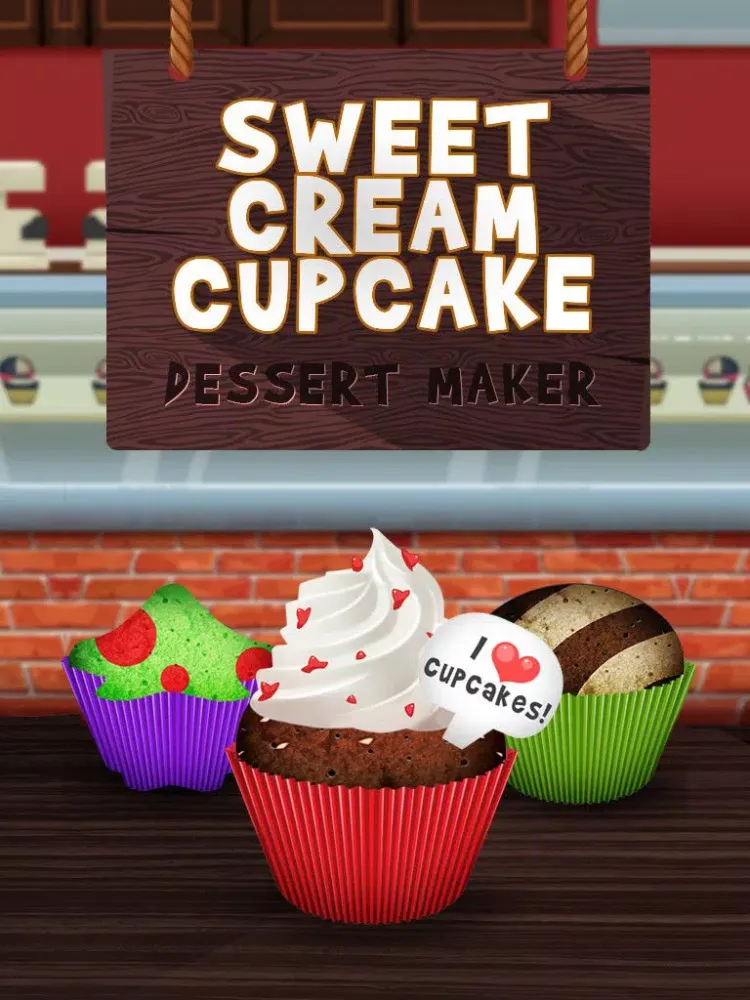 ภาพหน้าจอของ Awesome Sweet Cream Cupcake Dessert Maker iPad 